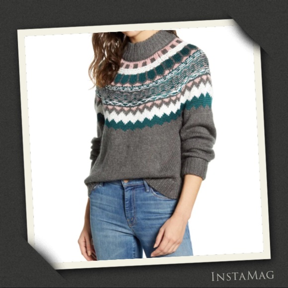 Caslon Sweaters - CASLON Chunky Jacquard Sweater